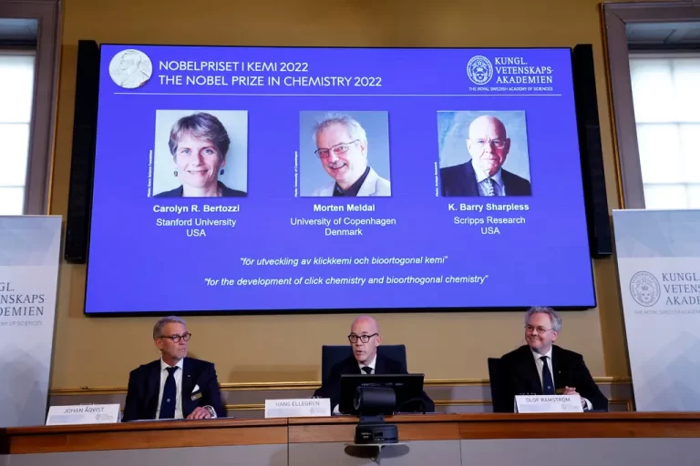Nobel Prize in Science Is Granted to 3 Researchers for Work ‘Snapping Atoms Together’